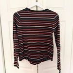 Madewell Whisper Cotton Rib-Crewneck Long-Sleeve Tee in Ryley Stripe Size Small Photo 8