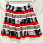 Kate Spade New York Skirt The Rules Striped High Rise A-line Mini Skirt Red US 4 Photo 0