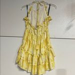 Majorelle  BAKER MINI DRESS YELLOW TIE DYE HALTER WOMENS MEDIUM Photo 4