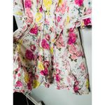 LA MAISON TALULAH Pink White Tea Time Floral Lace Trim Mini Dress Size XS Photo 11