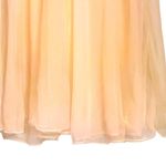 VTG 70s Sunset Ombre Sheer Mesh Ruffle Long Sleeve Lace Trim Duster Robe Multiple Size M Photo 4