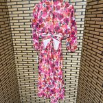 Julia Jordan  Pink‎ Floral Cutout Back Midi Dress Size 14 Photo 6