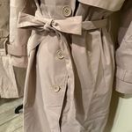 Belted Trench Coat Long Sleeve Coat parka raglan sleeve Rain coat cardigan blaze Tan Photo 6