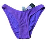 Wild Fable Women's Purple Plisse Textured Bikini Bottom - Size Small - NWT Photo 0
