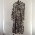 Brave & True Alice Zebra print long sleeve shirt dress medium Brown Photo 7