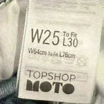 Topshop Hayden Distressed Blue Jeans. Size 25”, 100% cotton. Photo 6