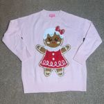 Dolls Kill Sugar Thrillz Family Fables Gingerbread m Oversized Sweater Pink XS/S Photo 4