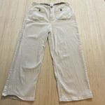 Ophelia Roe Women’s Pants Wide Leg Button Detail Size 16 Beige Photo 0