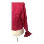 Carlisle  Womens 8 Padded Shoulders Blazer Jacket Hot Pink Long Sleeve Cr… Photo 2