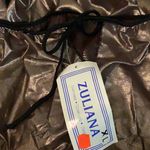 Zuliana Size XL Metallic Mesh Pants. Made in USA. New With Tags Gold Photo 3