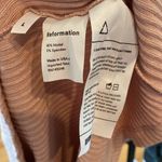 Reformation  Ribbed Pink Mini Dress‎ Scoop Mini Sleeves Size Large Bodycon Photo 6