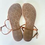 Tory Burch  Emmy Royal Brown Leather Thong Sandals Women's Size 7.5 Photo 4