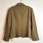 Boston Design Studio Three Button Blazer Womens Size 12 Tan Black Polka Dot NWOT Brown Photo 3