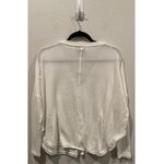 Urban Outfitters OUT FROM UNDER Thermal Knit Boxy Oversize Button Down Long Sleeve Top Photo 2