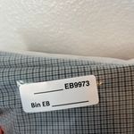 Theory green blue micro plaid treeca windham wool trousers size 6 Photo 13