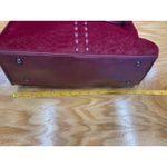 Chico's Chico’s Women's Maroon Faux Fur Top Handle Zipper Classic Shoulder Bag B88 Photo 5