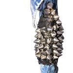 Blue Acid Wash Button Down Long Sleeve Denim Shirt Photo 3