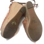 Marc Fisher Hata Cutout Suede Studded Espadrille Jute Wedge Platform Sandal 10 Photo 3