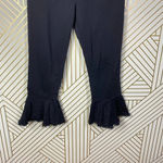 Anthropologie Jeans Pilcro High Rise Crop Flare Studded Denim Black Size 29 Photo 5