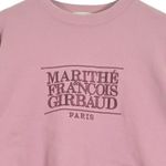 Marithé + François Girbaud Paris Pink Cropped Logo Sweatshirt Size M Size M Photo 1