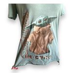 Star Wars  Womens Tee Sz S The Child Mandalorian Sage Green Baby Yoda NEW‎ Photo 2