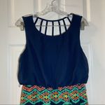 My Michelle  Multicolor Sleeveless Aline Maxi Dress size Large Photo 3