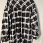 White Birch  Plaid Women's Oversize Shirt Shacket - Large - NWOT Photo 1