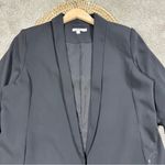 Chico's Chico’s Women’s Ruched Sleeve Blazer Open Front Lined Office in Black 2/US 12 Photo 3