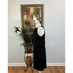 JBS Cocktail Dress Women's Large Black Halter Choker Hardware Sleeveless Lined Photo 2