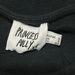 Princess Polly  Knit Mini Dress Cap Sleeve Ribbed Solid Black Stretch Size 2 Photo 2