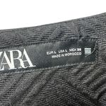 ZARA  Black Textured Open Back Vest Large Photo 2