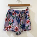 Parker Women's Margo Floral-Print Shorts in Lais Fluer Size 4 Purple Photo 2