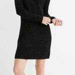 Madewell  Donegal Northfield Mock Neck Sweater Dress Speckled Black Small Photo 0