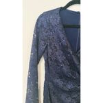 Ralph Lauren Lauren by  Women's Sequined Lace Ruffle-Sleeve Dress Size 4 2459 Photo 2