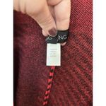 Ming Wang  Red Black Poncho Shawl Tassels One Size Buffalo Plaid Wrap Sweater Photo 6