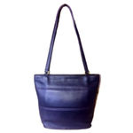 Coach Vintage TRIBECA Purple Glove Tanned Slim Bleeker Bucket Shoulder Bag 9098 Photo 2