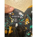 Who What Wear Floral Tie Strap Sleeveless Smocked Top Blouse Size M Photo 4