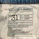 Melrose and Market  denim jean button front pencil skirt in light to medium wash Photo 4