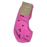 J.Crew Womens Heart and Cherries No Show Ankle Socks New with tag Red Photo 1