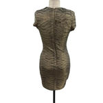 Torn By Ronny Kobo Kaitlyn Metallic Gold Charcoal Mini Dress Size Small Photo 7
