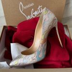 Christian Louboutin Pigalle 109 Lurex Flame Heels Size 37.5 Photo 4