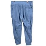 Athleta  Trekkie North Jogger Pants Light Blue Zip Pockets Travel Size 14 Tall Photo 2
