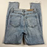 GRLFRND Revolve  Karolina High Rise Straight Crop Raw Hem Jeans Size 24 Photo 9