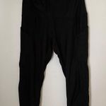 ODODOS Cropped Leggings Black Pockets Athleisure Workout Casual Photo 4