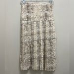Brochu Walker  Rovena Midi Skirt Drop Waist Pleated Animal Print Size XS Photo 3