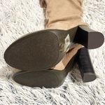Charlotte Russe suede ruched tan tall heel boots sweater cuffs women Size 10 Photo 8