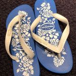 Havaianas Hibiscus Blue&White Flip Flops Photo 3