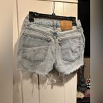 Levi's Vintage Levi’s 512 Distressed  Cut Off Shorts Light Wash Photo 3