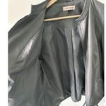 Stitch Fix Gunmetal Grey Womens 1X Faux Leather Jacket Lined Business Classy Photo 5