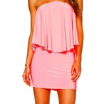 Revolve New! T-Bags Hot Neon Pink Mini Dress XS/S Photo 0